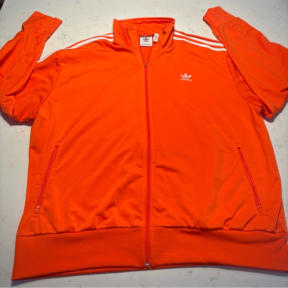 Adidas Originals Mens ADICOLOR FIREBIRD TRACKTOP ORANGE ASIAN FIT Mens 2xl
